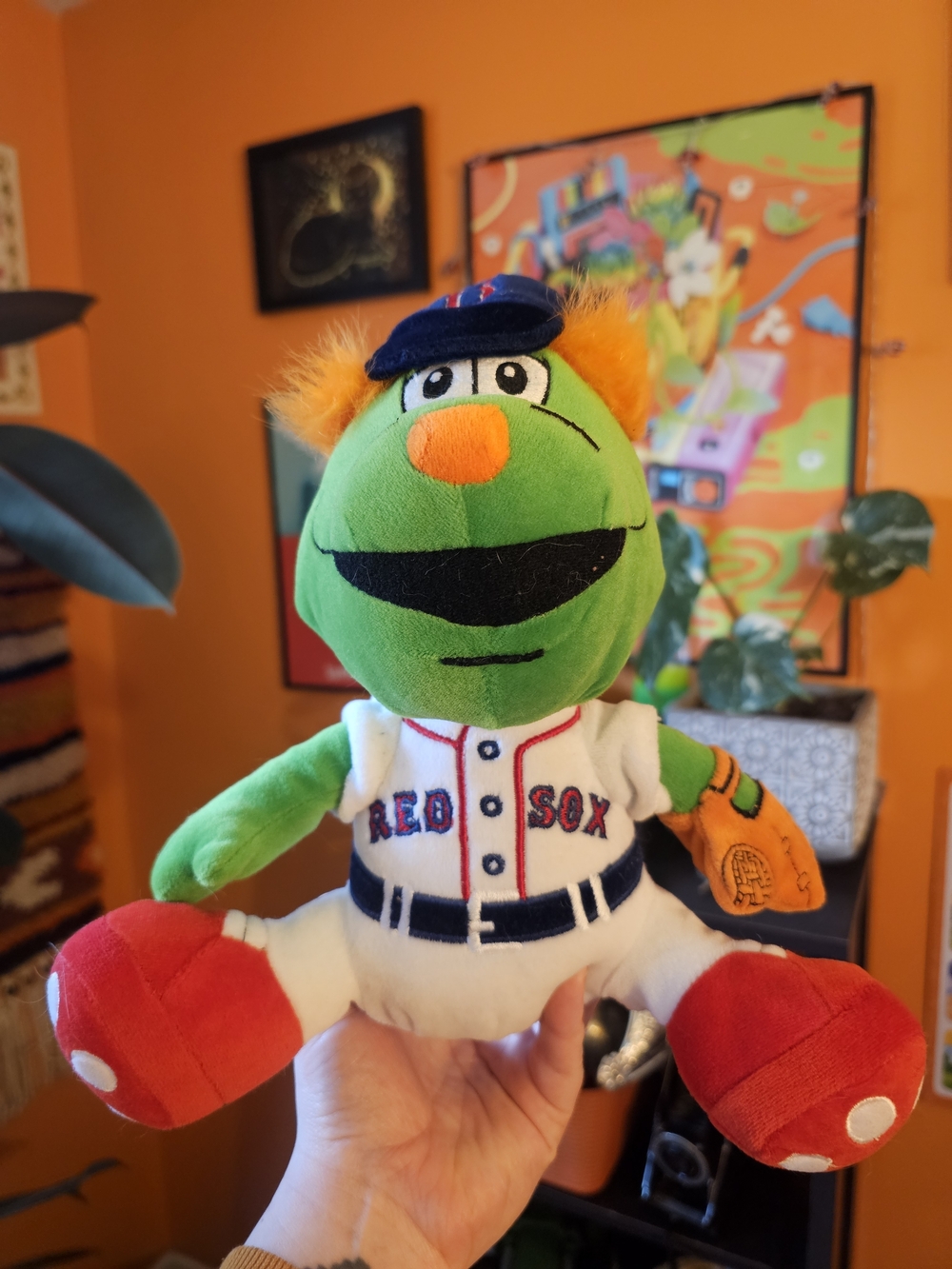 Vintage Red Sox Baseball Wally the Green Monster Plush Toy